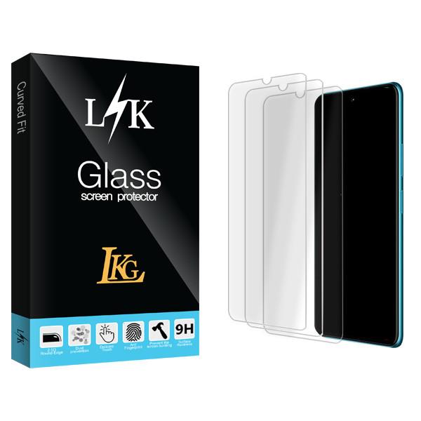 محافظ صفحه نمایش شیشه ای ال کا جی مدل LK Glass MIX3 مناسب برای گوشی موبایل جی پلاس Q10 بسته سه عددی LKG LK Glass MIX3 Screen Protector For Gplus Q10 Pack Of 3